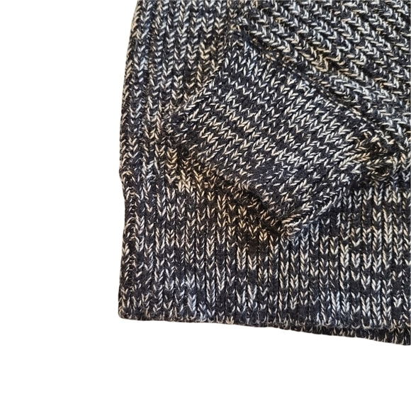 Guess Knit Wide Neck Sweater, Black and White, Size Extra Small - Picture 2 of 8